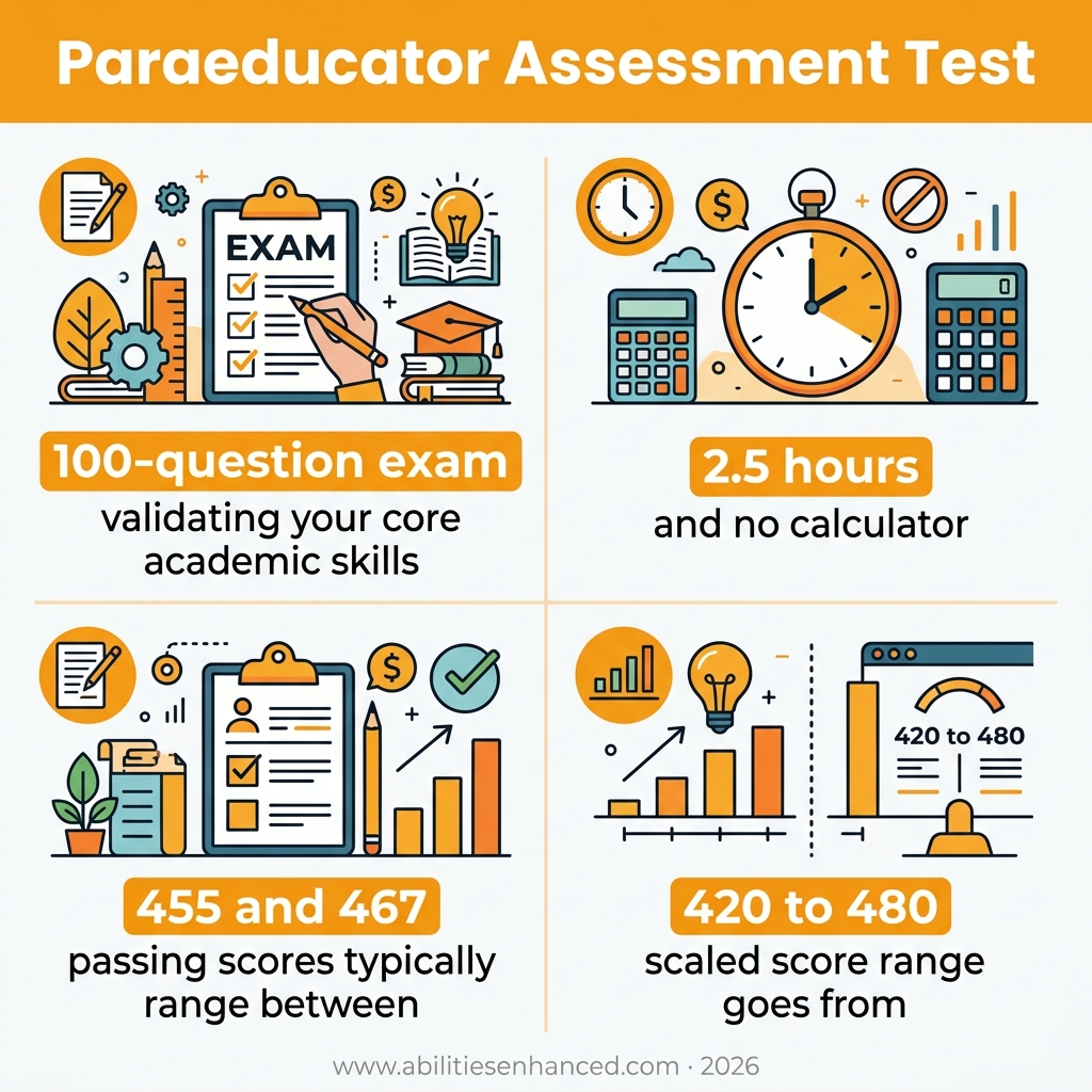 Infographic — paraeducator assessment test